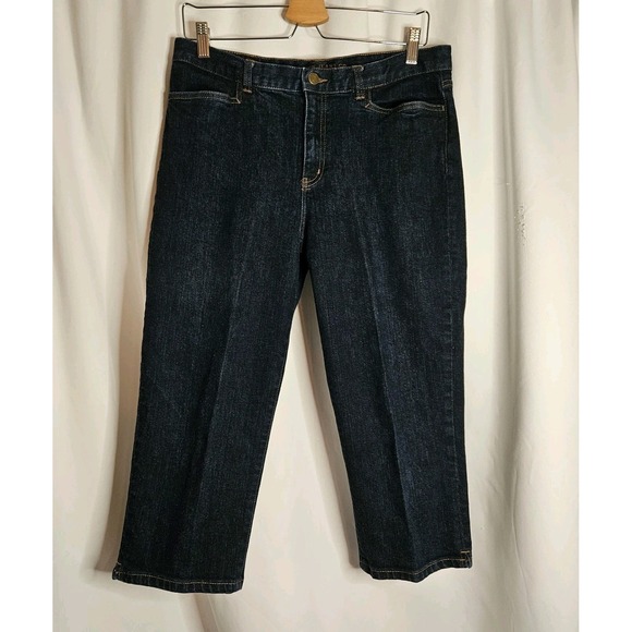 Lauren Jean Co Denim - LRL Lauren Jeans Co Classic Midcalf Womens‎ Size 10 Ralph Lauren Dark Wash
